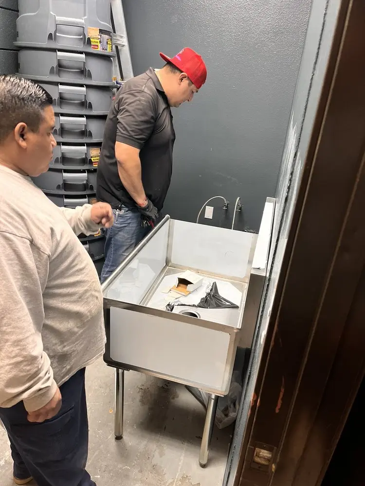 Commercial plumbing and sink installation in Clover Park